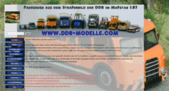 Desktop Screenshot of ddr-modelle.com